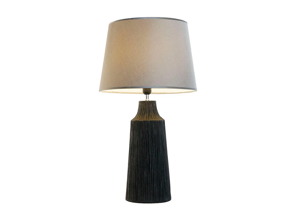Lampe de chevet Home ESPRIT Noir Gris Résine