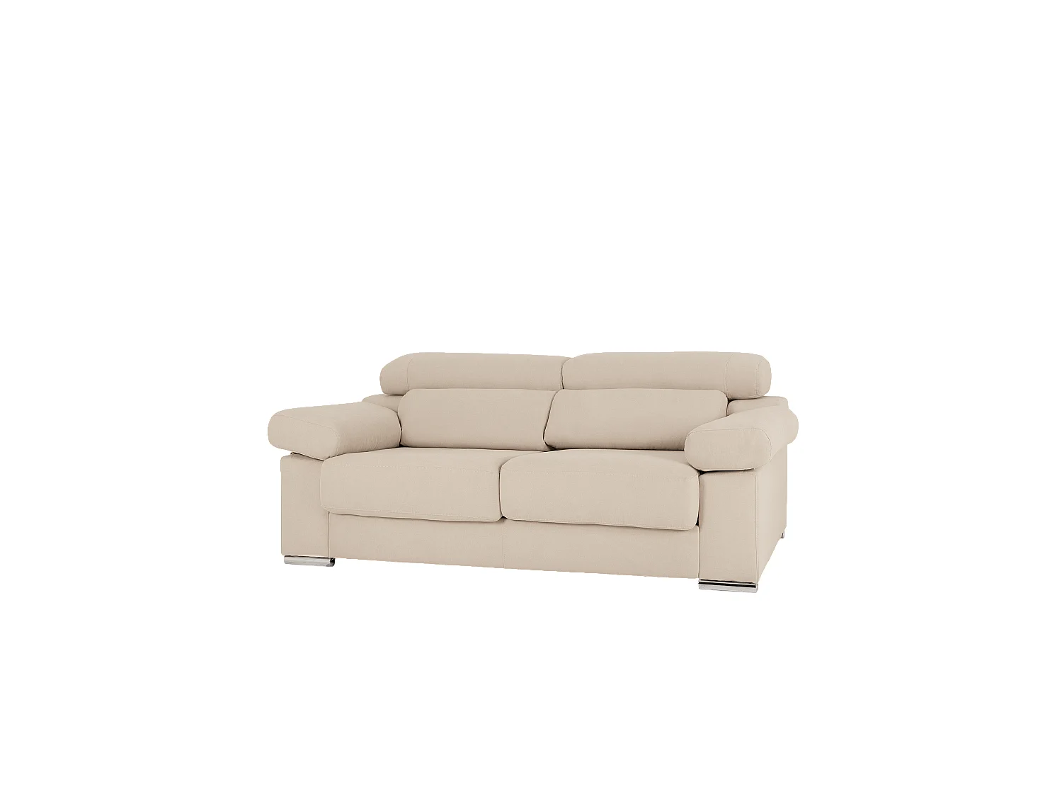 Canapé 3 places couleur beige 195cm