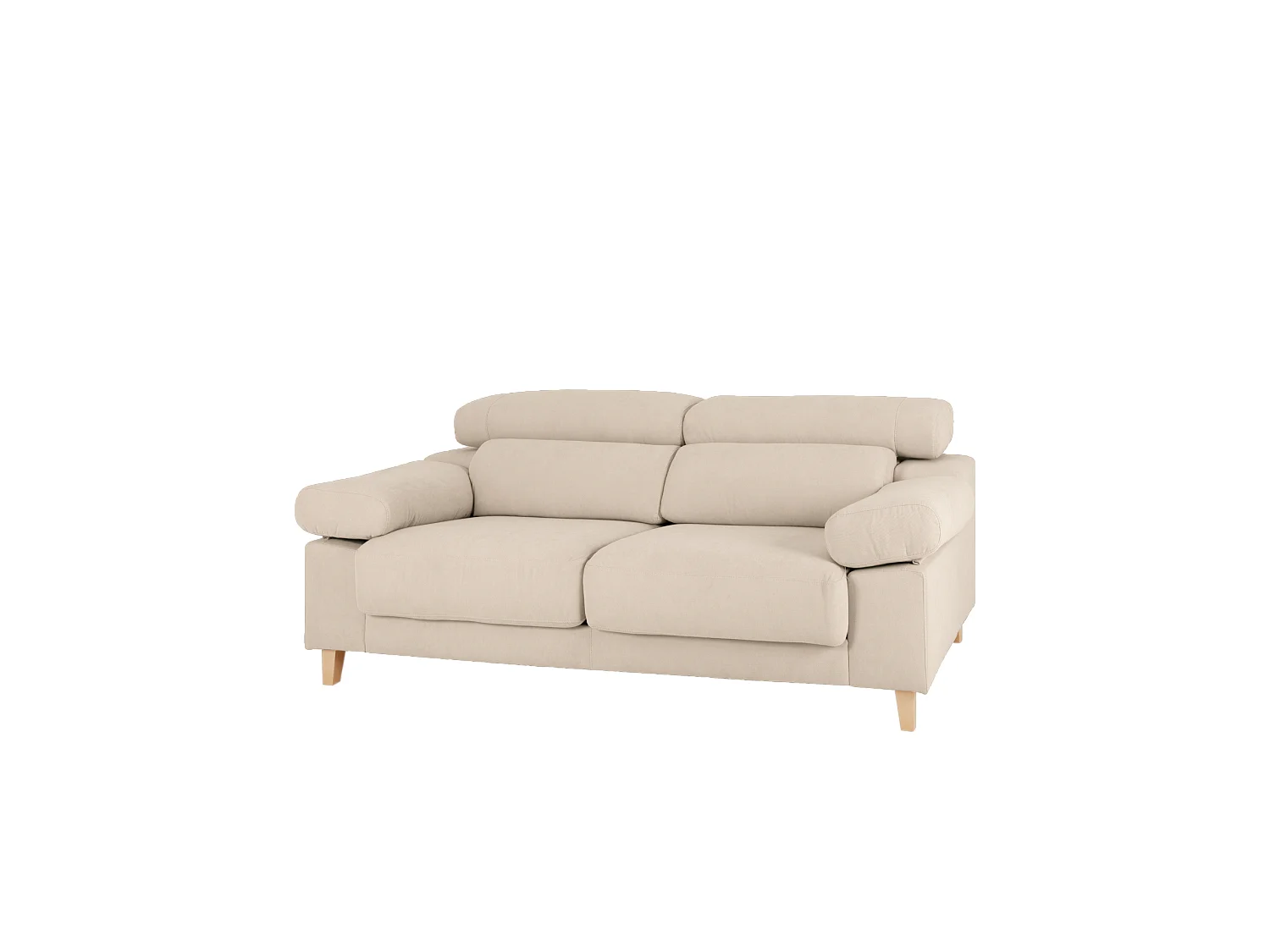 Divano 3/4 posti colore beige 215x104cm