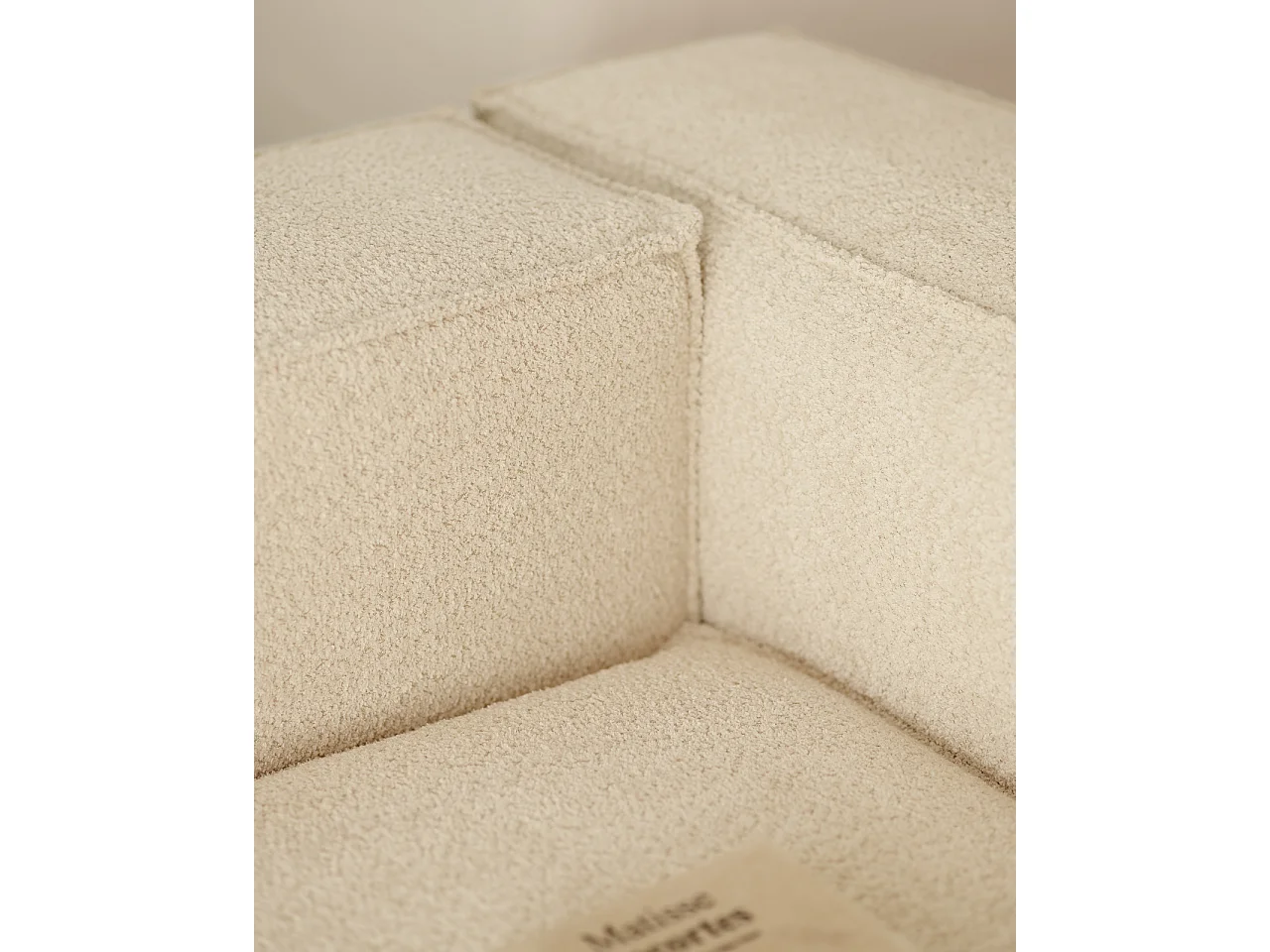 Sofá 4 plazas y chaise longue izquierdo color blanco 250x175cm - LOLA - DECOWOOD