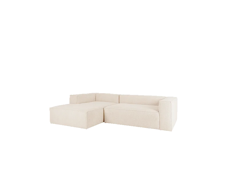 Divano 4 posti con chaise longue a sinistra colore bianco 250x175cm