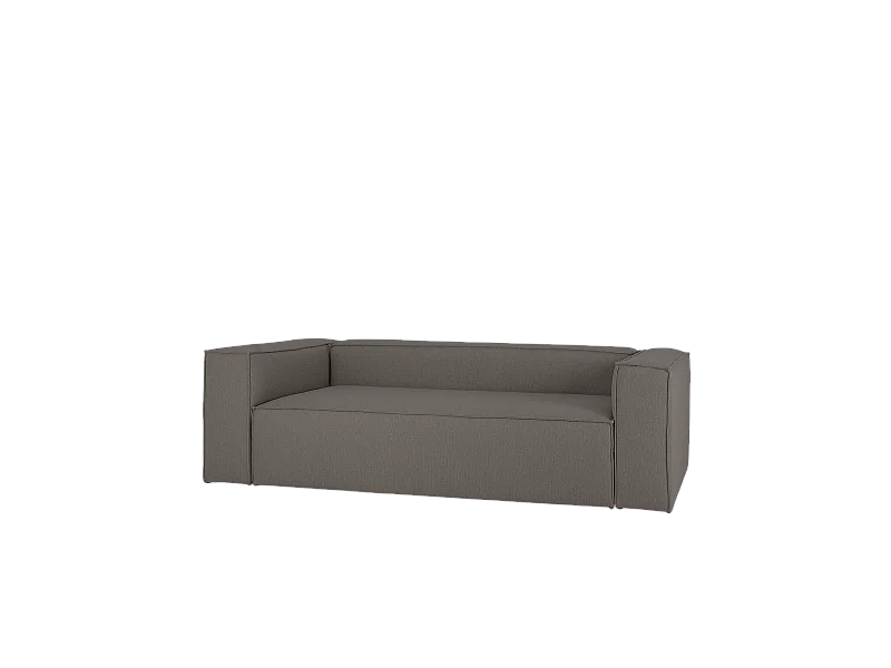 Sofá de 4 plazas color gris oscuro de 260x110cm - LOLA - DECOWOOD