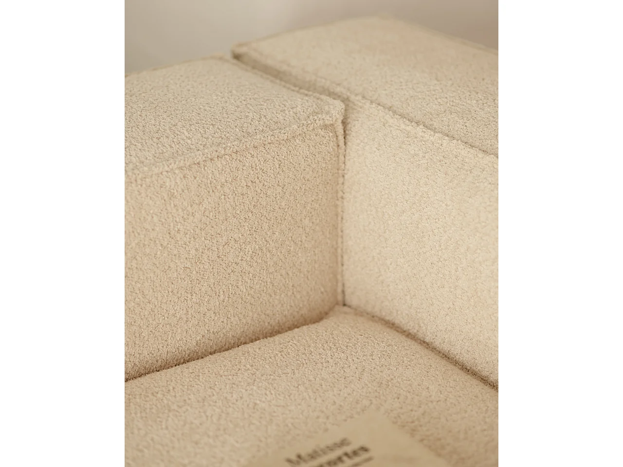 Sofá 4/5 plazas y chaise longue izquierdo color beige 300x175cm - LOLA - DECOWOOD