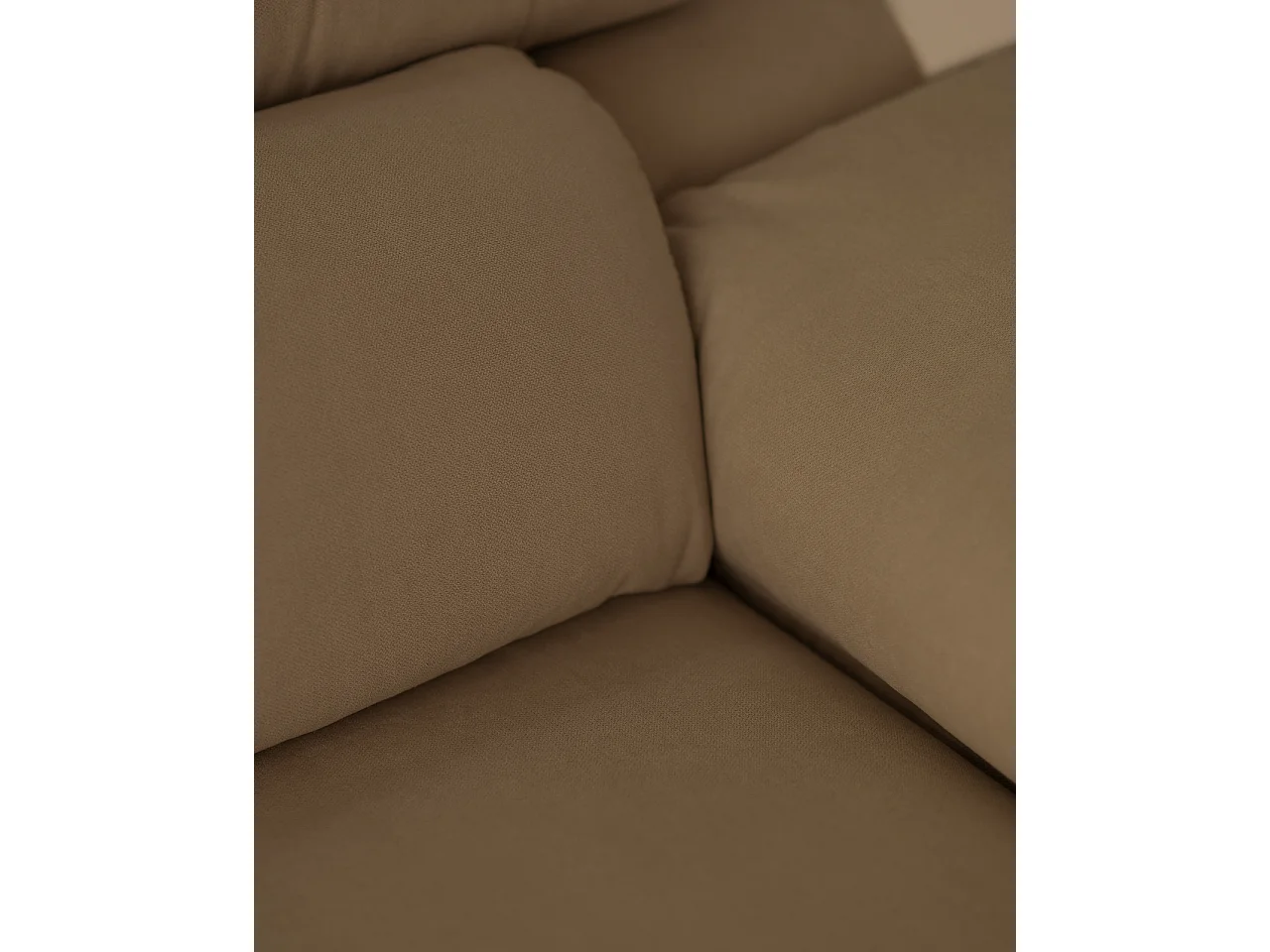 Divano 3/4 posti colore marrone topo 215cm