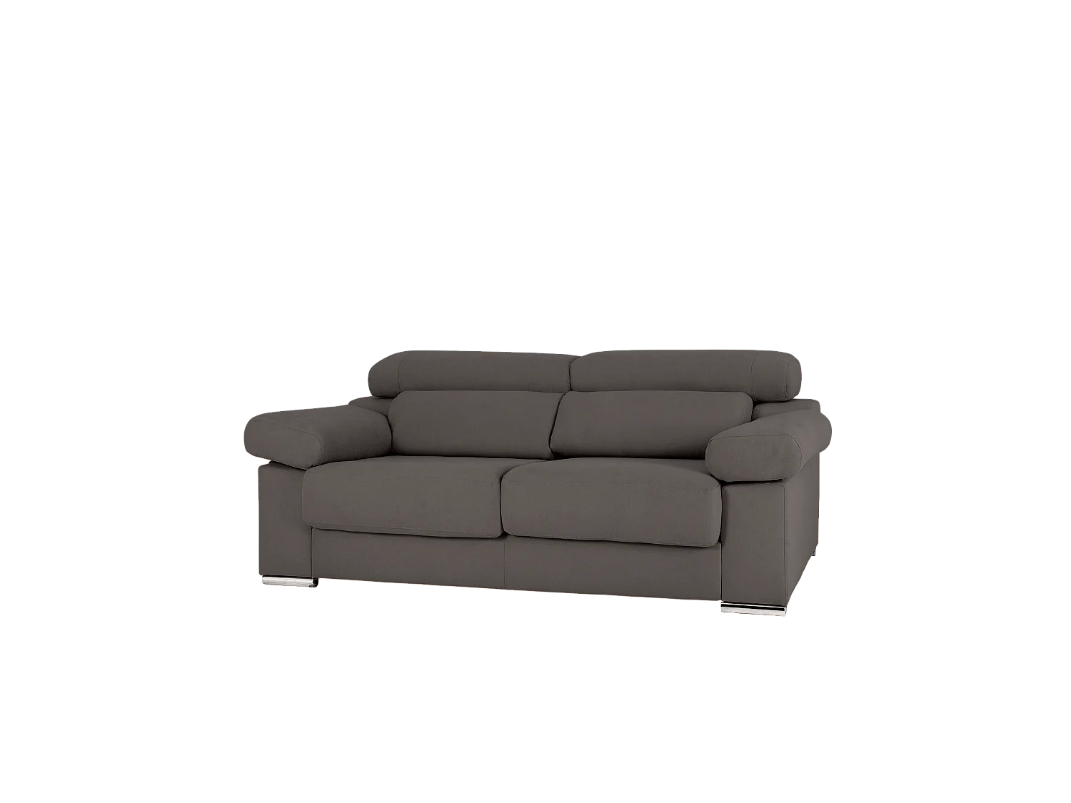 Divano 3/4 posti colore grigio scuro 215x104cm