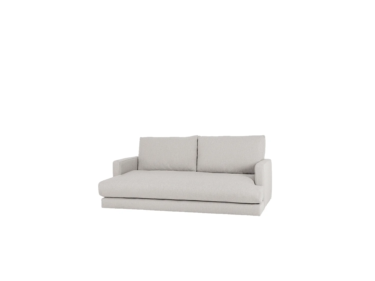 Canapé droit couleur gris clair 215cm