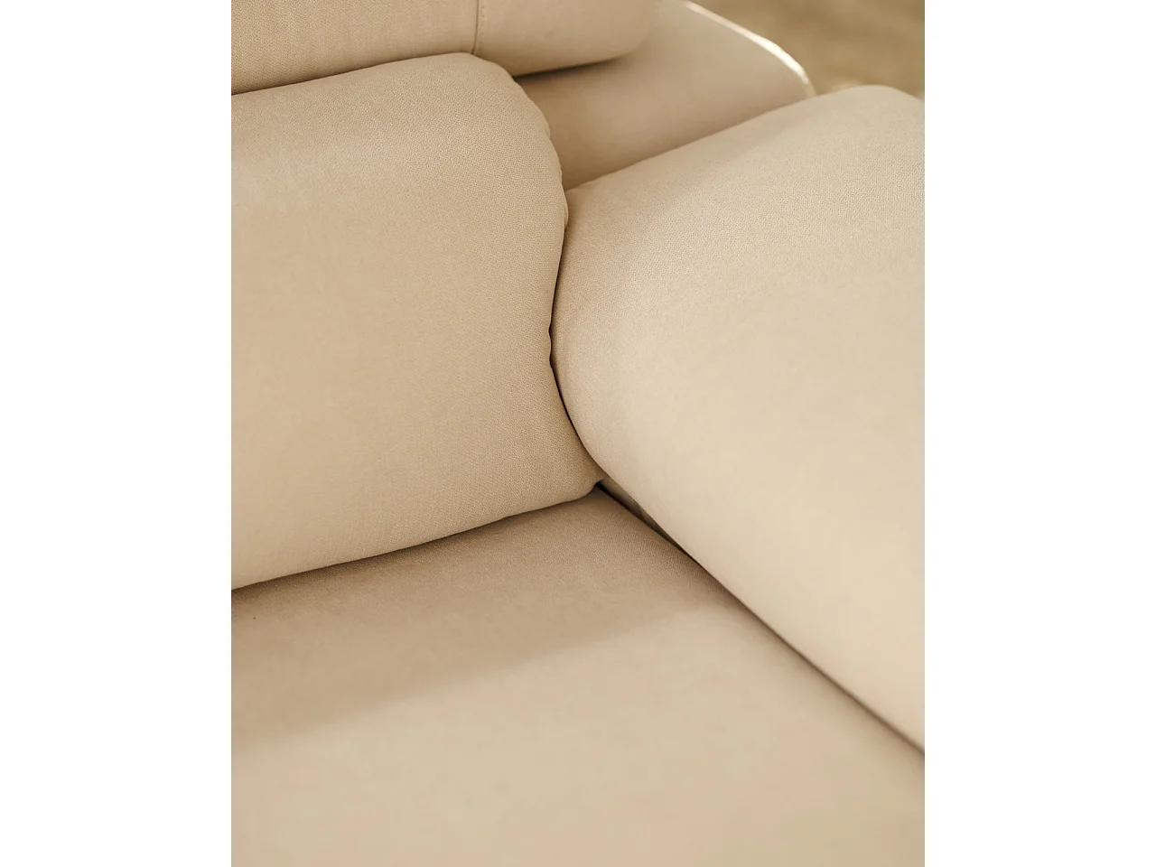 Canapé 3 places couleur beige 195cm