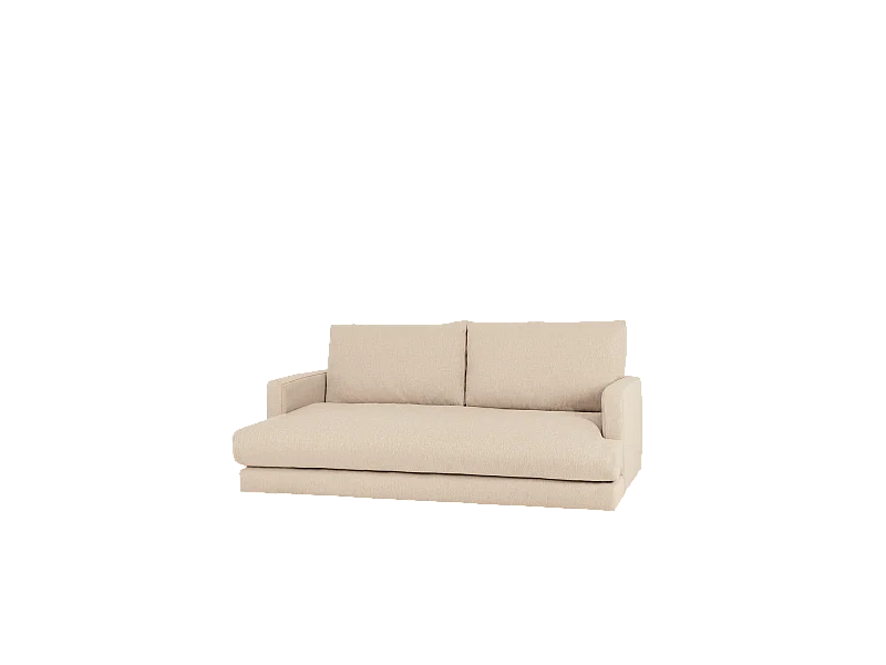 Divano dritto colore beige 215x105cm