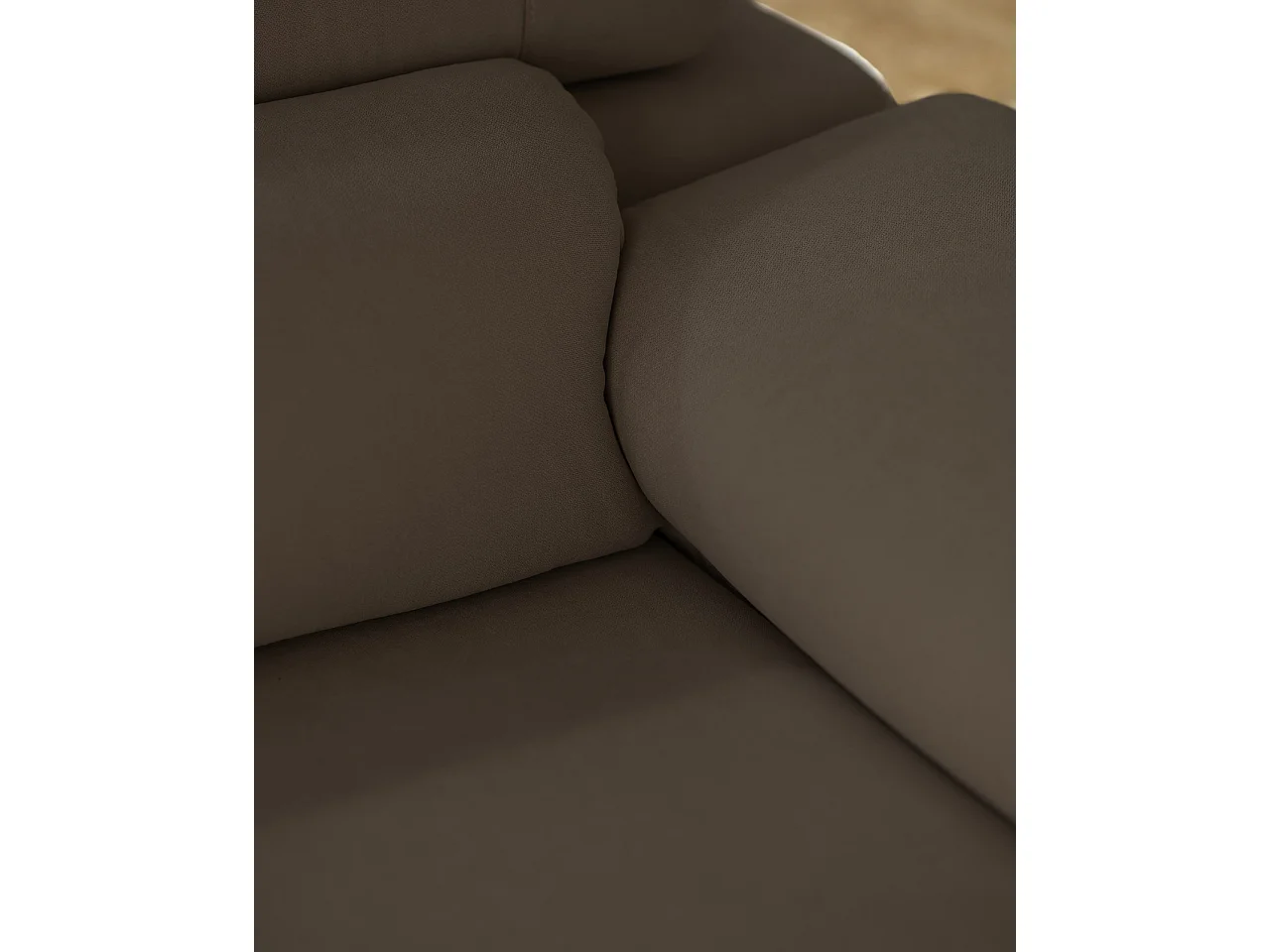 Sofá de 3/4 plazas color gris oscuro de 215x104cm - MONICA - DECOWOOD