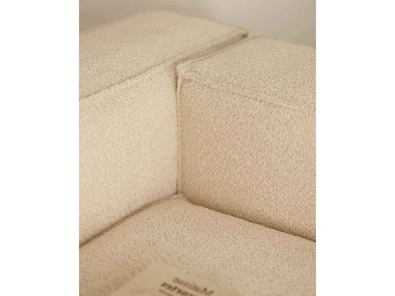 Divano 4 posti con chaise longue destra colore beige 250x175cm