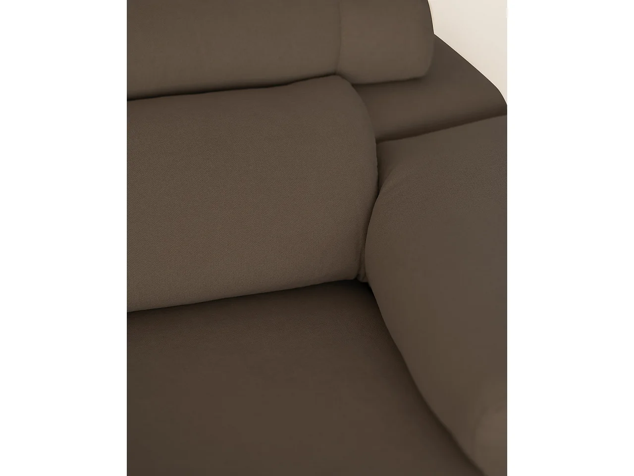 Sofá 4/5 plazas y chaise longue izquierdo color gris oscuro 300x168cm - SANDRA - DECOWOOD