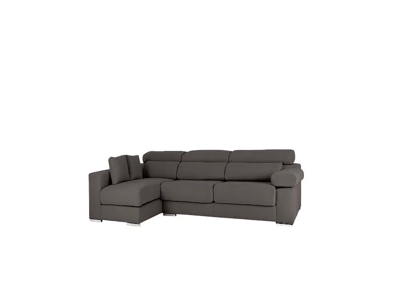 Divano 4/5 posti con CHL destra colore grigio scuro 300x168cm