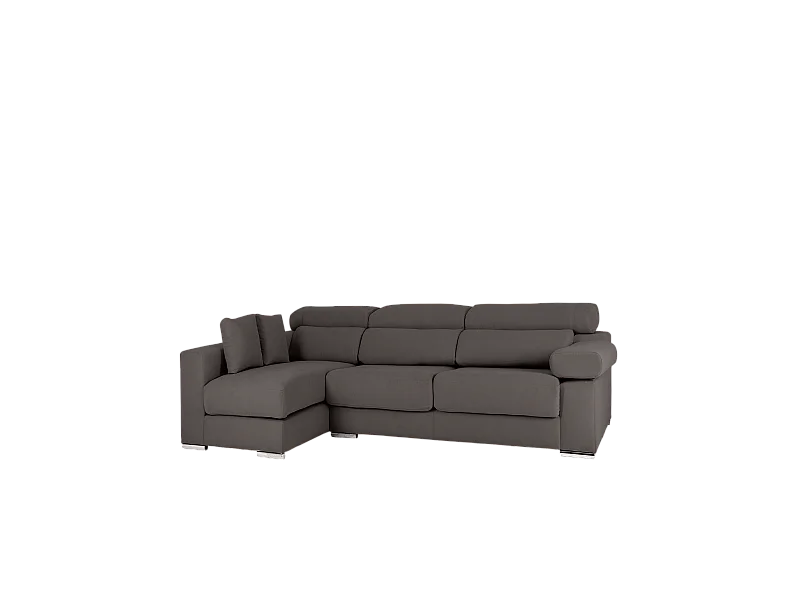 Divano 4/5 posti con CHL destra colore grigio scuro 300x168cm