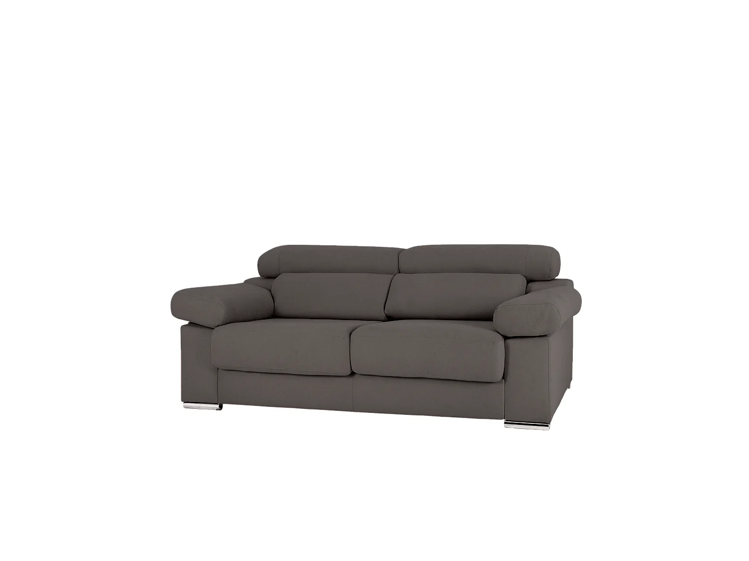 Canapé 3 places couleur gris foncé 195cm