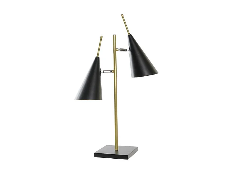 Lampe de Salon DKD Home Décor Noir Doré