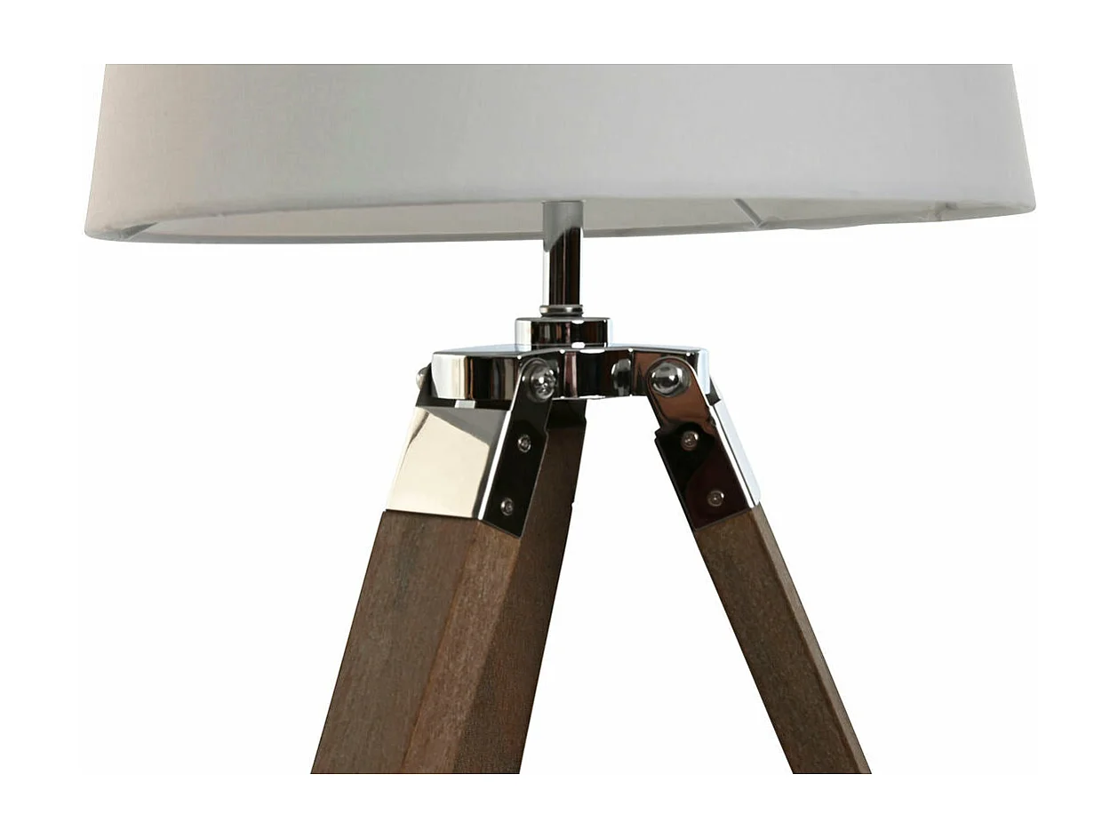 Lampe de salon Home ESPRIT Blanc Marron Bois