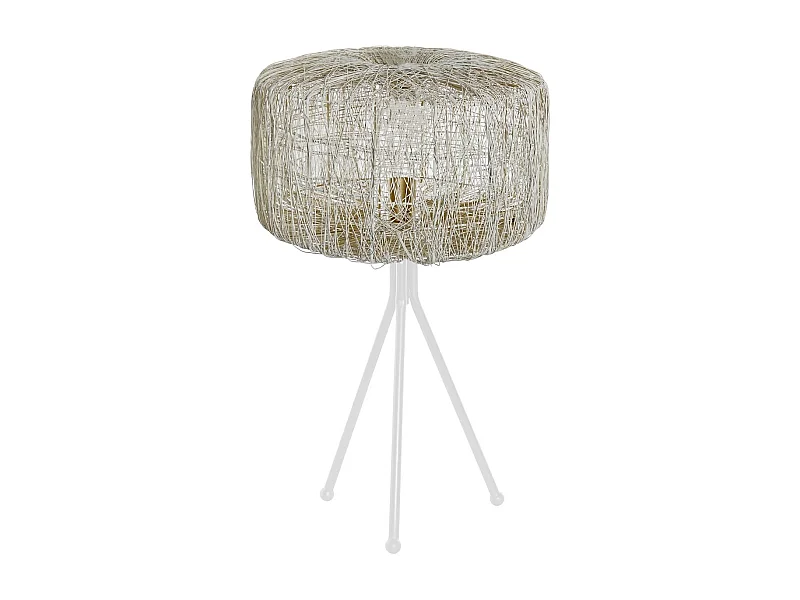 Lampe de Salon DKD Home Décor Métal Blanc