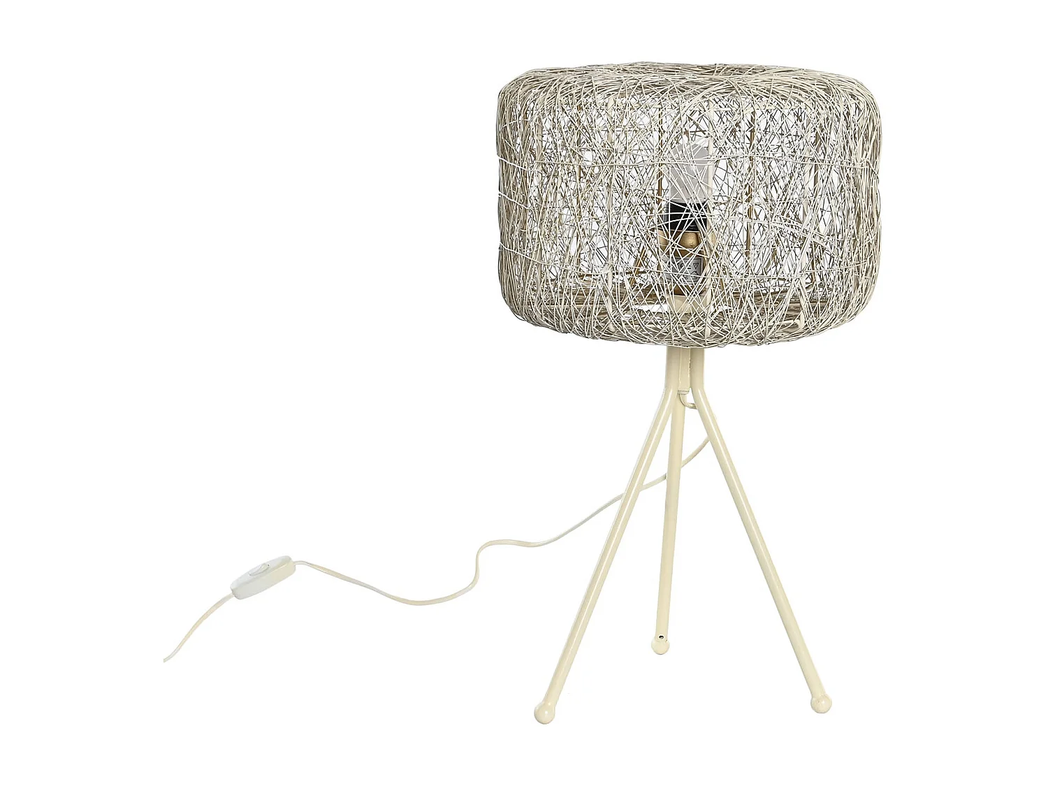 Lampe de Salon DKD Home Décor Métal Blanc