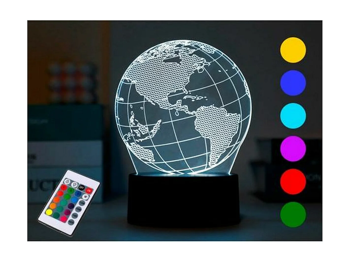 Lampe de chevet LED iTotal 3D Multicouleur