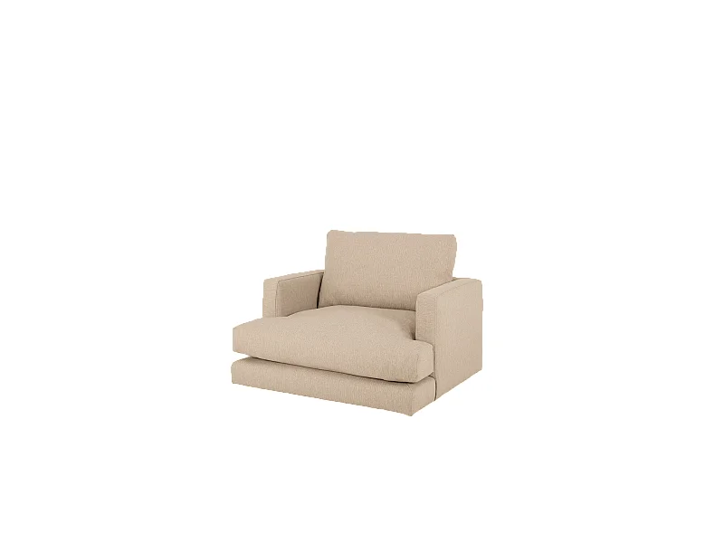 Sillón tono beige de 105x108cm - LAIA - DECOWOOD