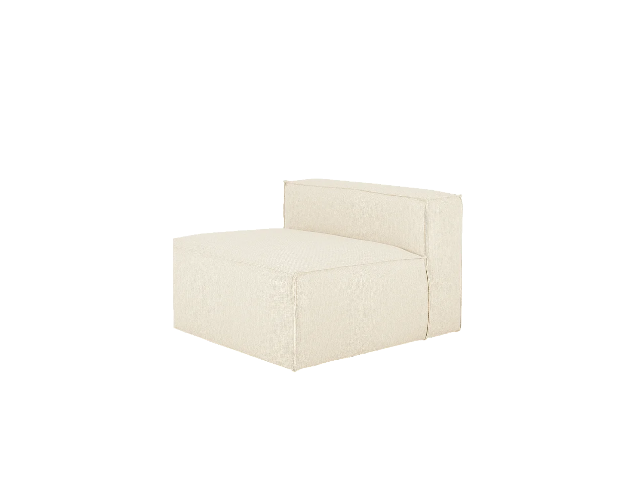 Sillón color blanco roto 130x110cm - LOLA - DECOWOOD