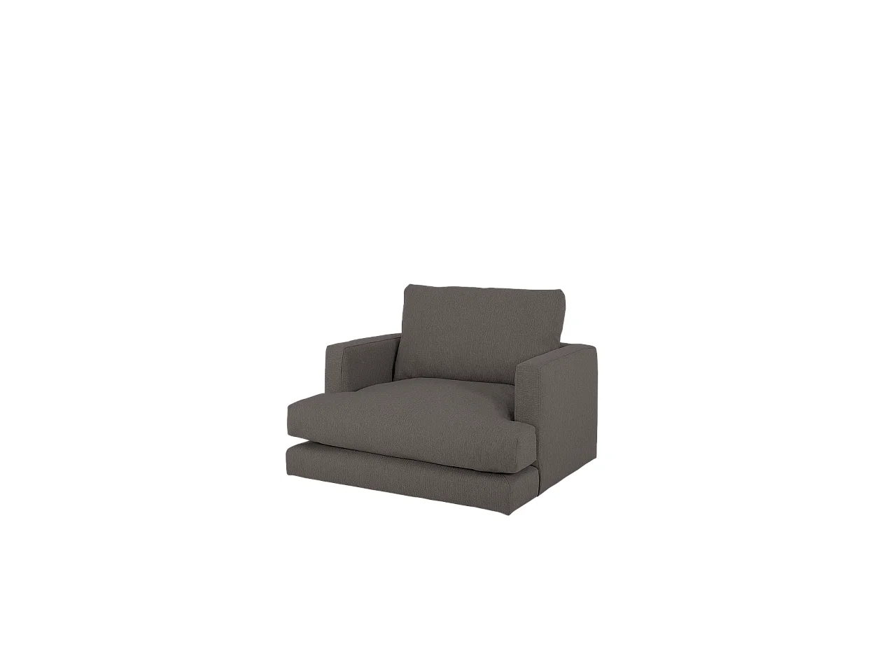 Sillón tono gris oscuro de 105x108cm - LAIA - DECOWOOD