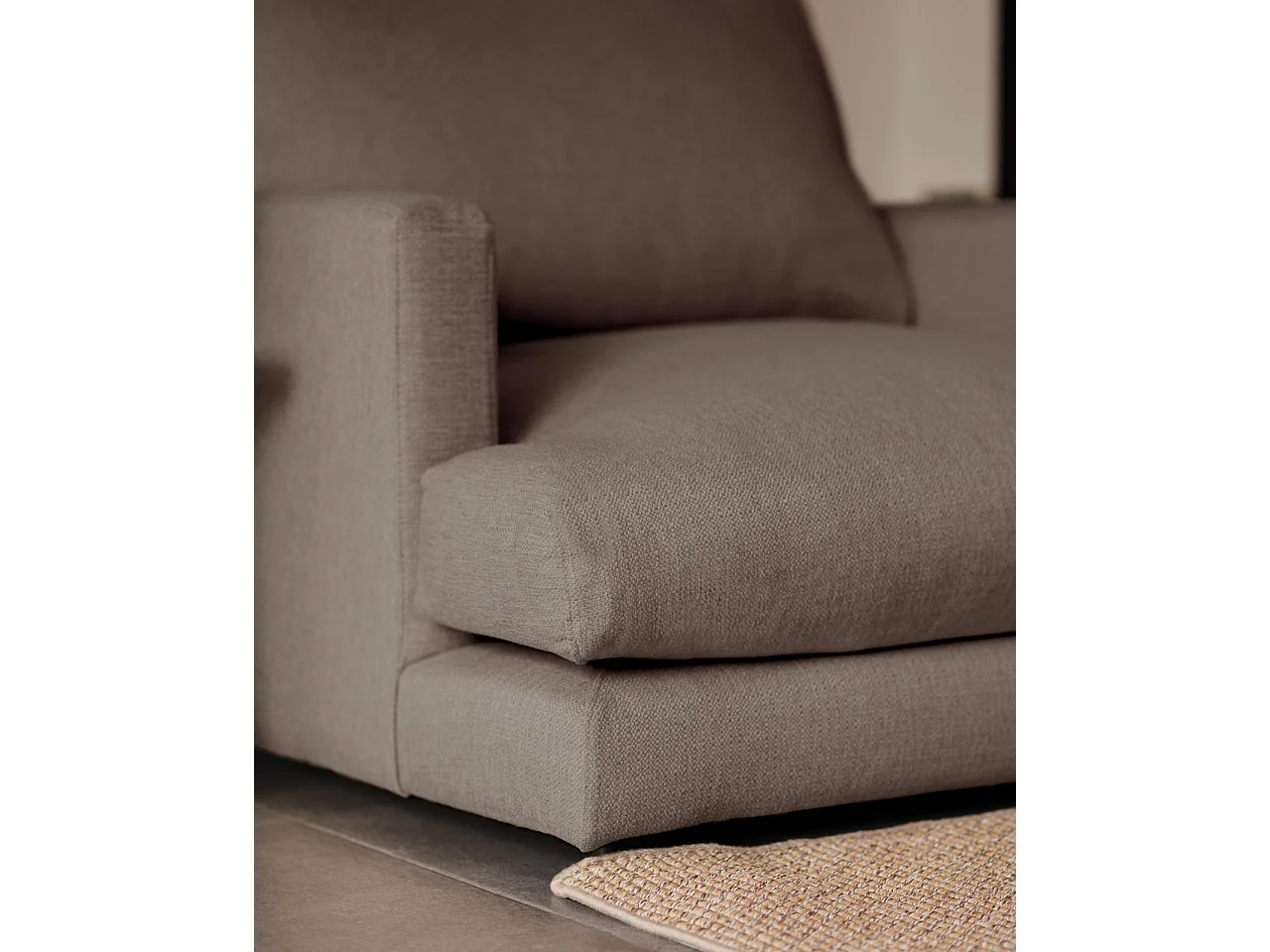 Poltrona tono grigio scuro 105x108cm - LAIA - DECOWOOD