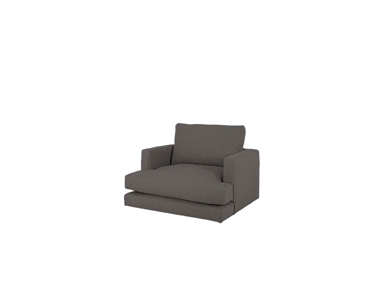 Sillón tono gris oscuro de 105x108cm - LAIA - DECOWOOD