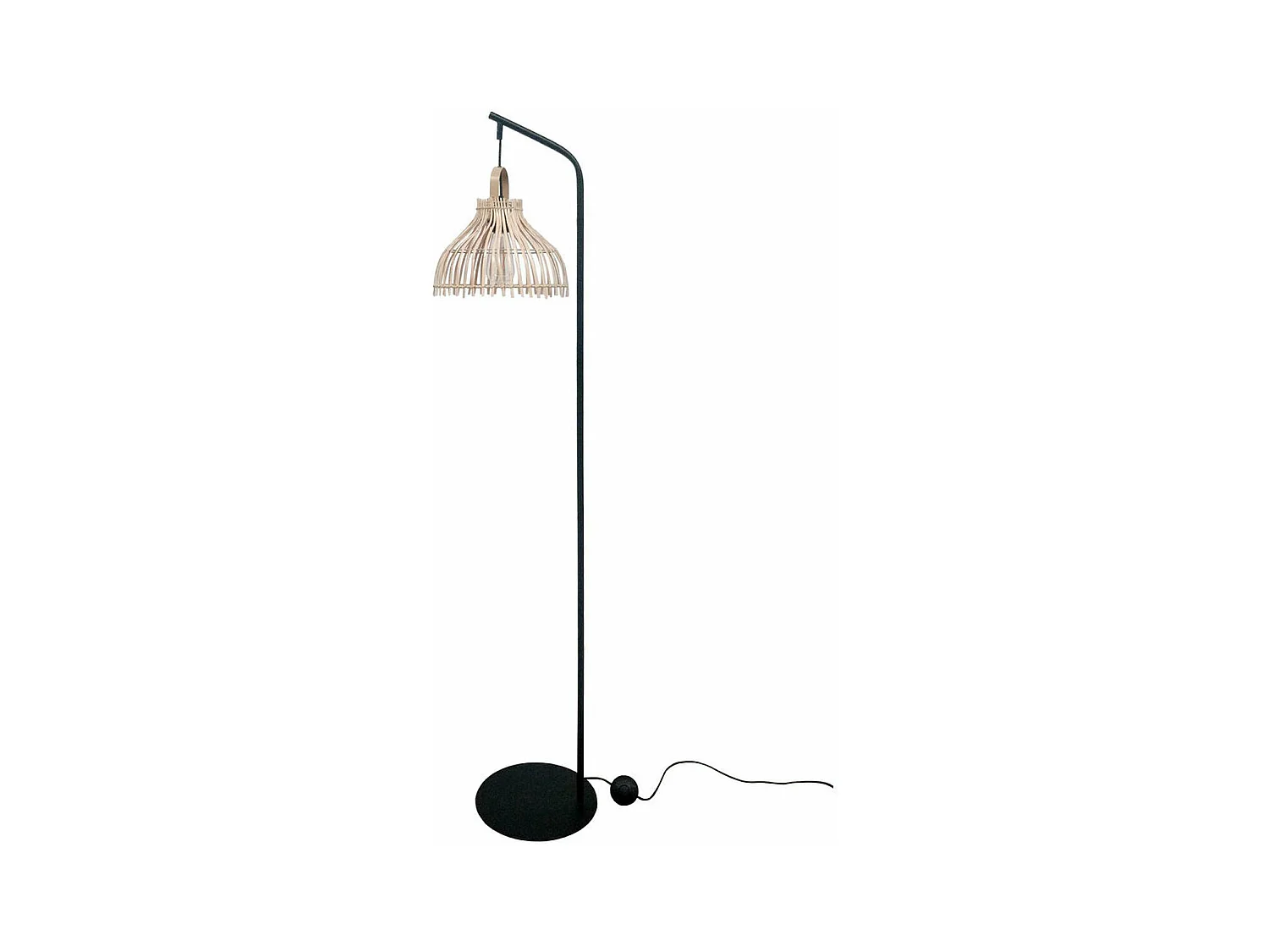 Lampadaire DKD Home Décor Noir Rotin