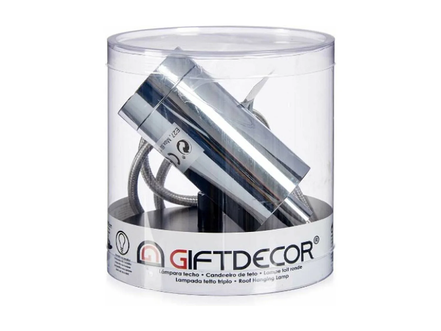 Suspension Argenté Métal