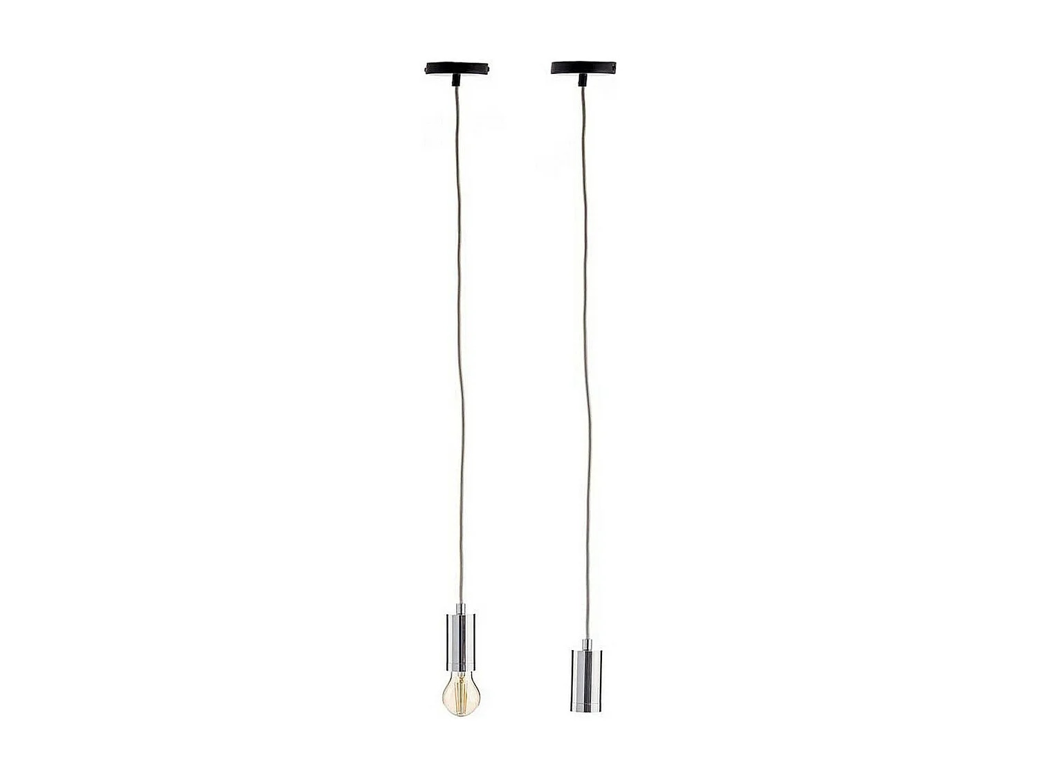 Suspension Argenté Métal