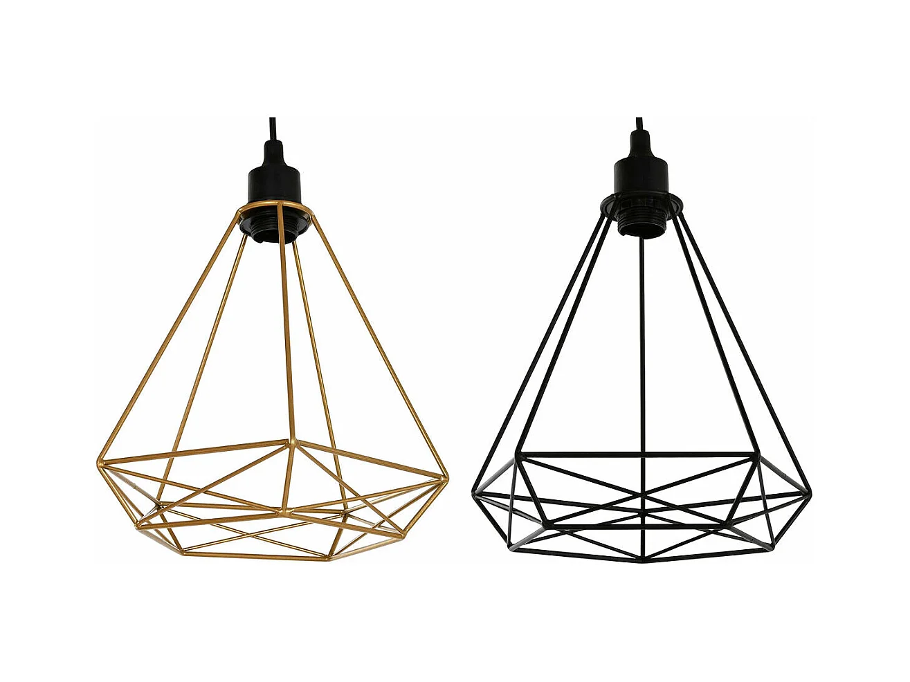 Suspension Home ESPRIT Noir Doré Métal