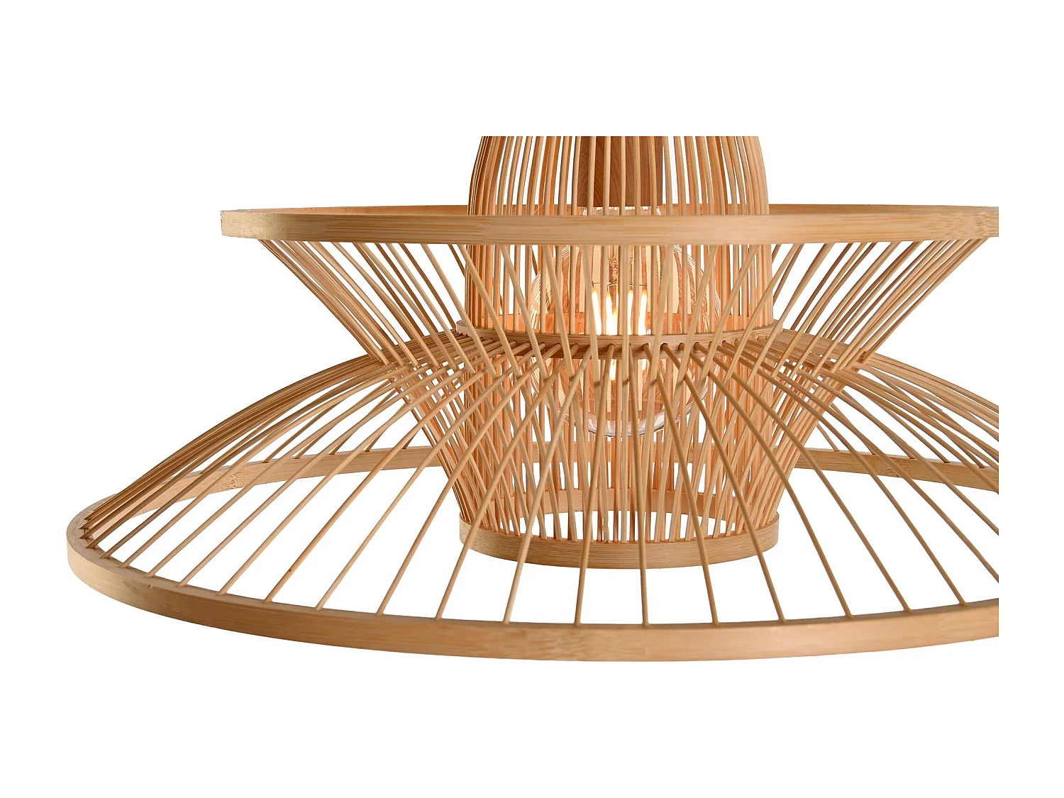 Suspension DKD Home Décor Marron Clair Bambou