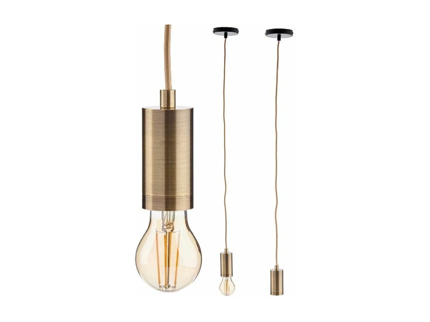 Suspension Doré Métal