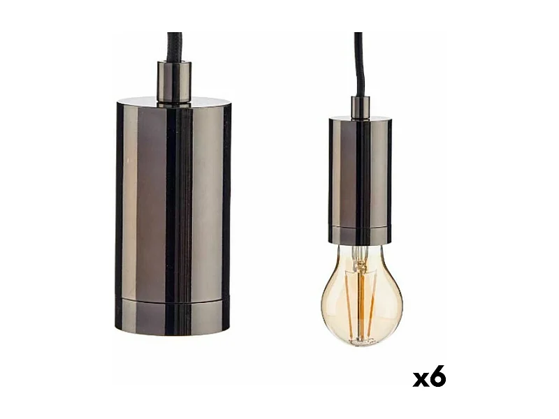 Suspension Noir Métal