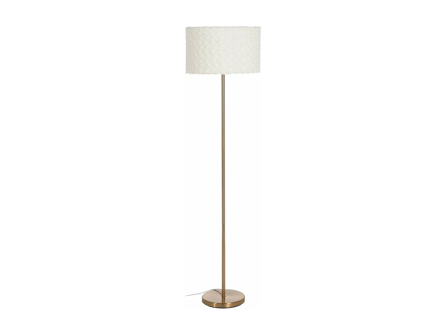 Lampadaire Blanc Doré