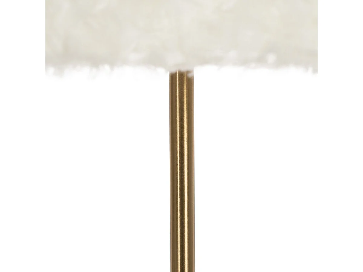 Lampadaire Blanc Doré