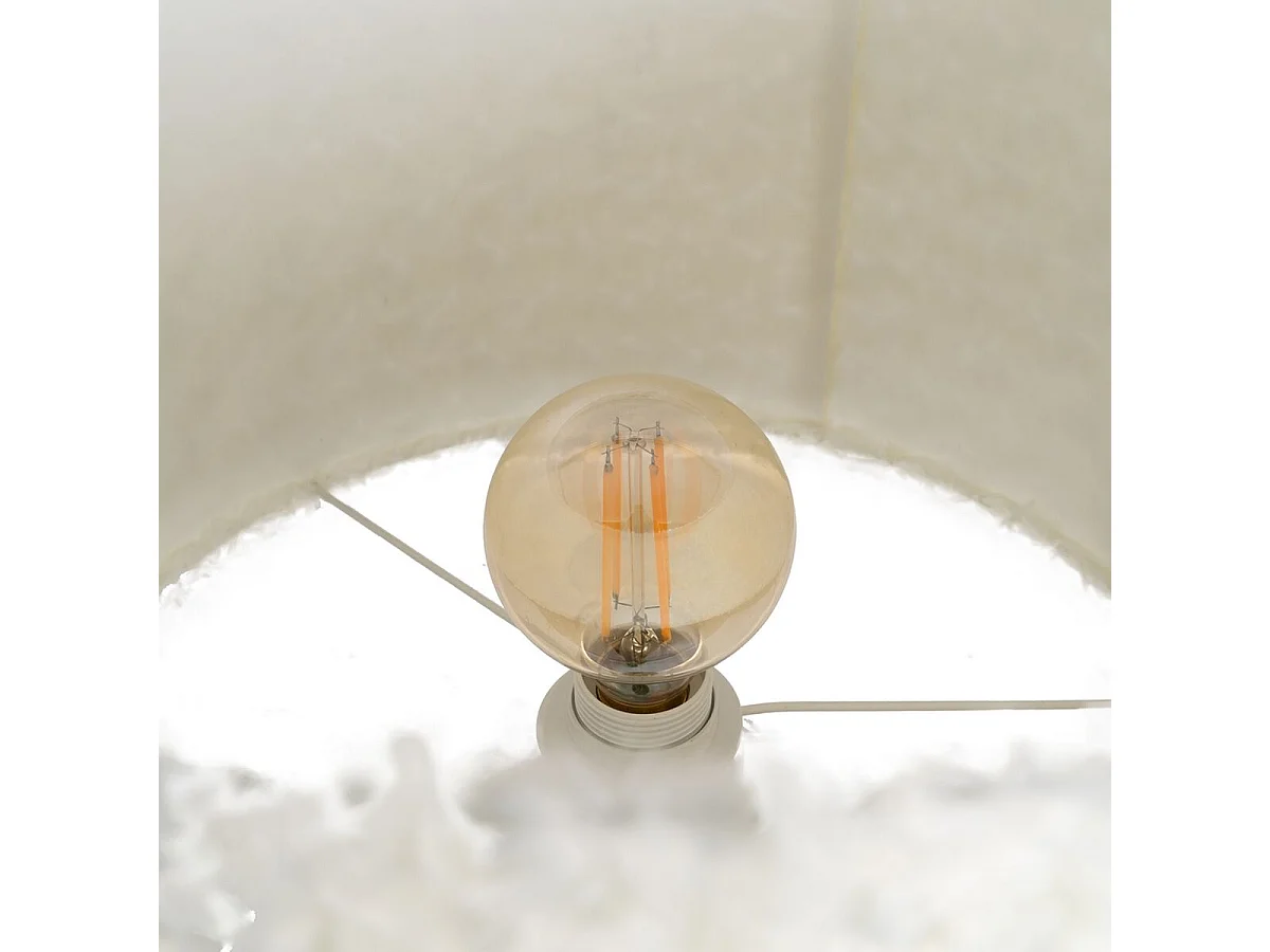 Lampadaire Blanc Doré