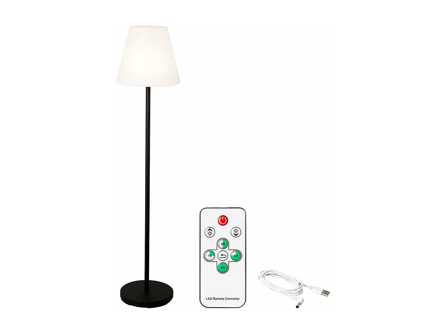 Lampadaire Lumineo Noir