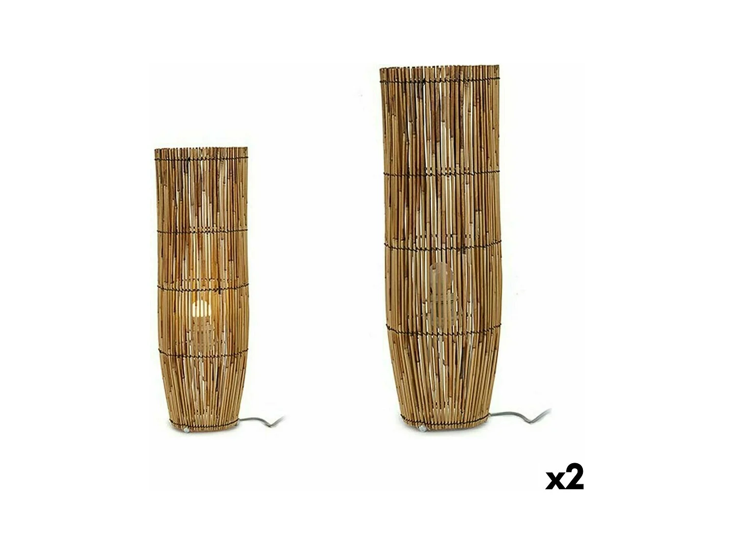 Lampadaire Naturel Bambou