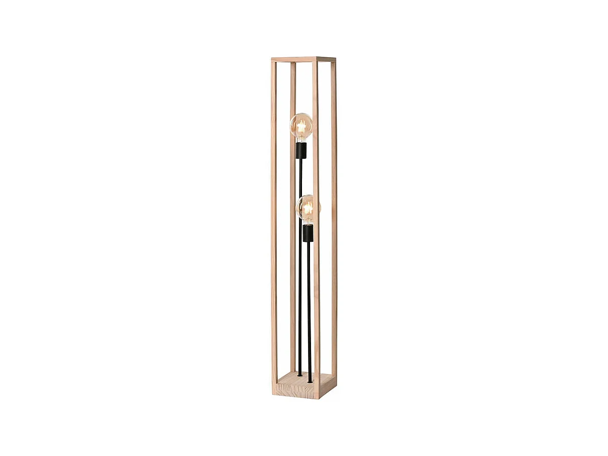ESPRIT Home Lámpara de pie Marrón Negro