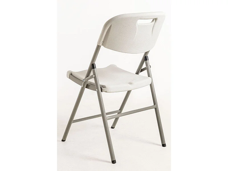 Packs Sillas Plegables - Pack 6 Sillas Plegables de jardín Resin - Blanco