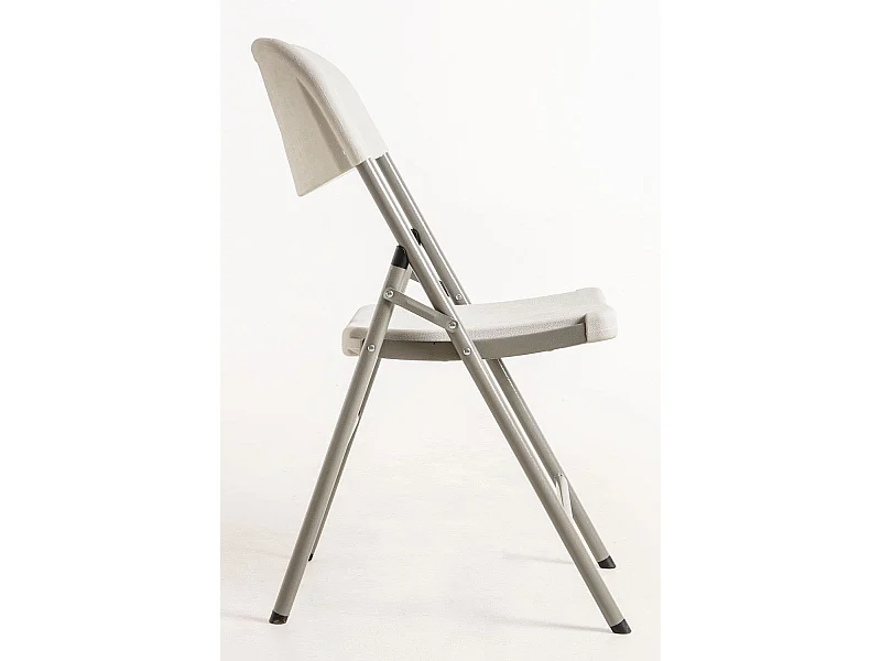 Packs Sillas Plegables - Pack 6 Sillas Plegables de jardín Resin - Blanco