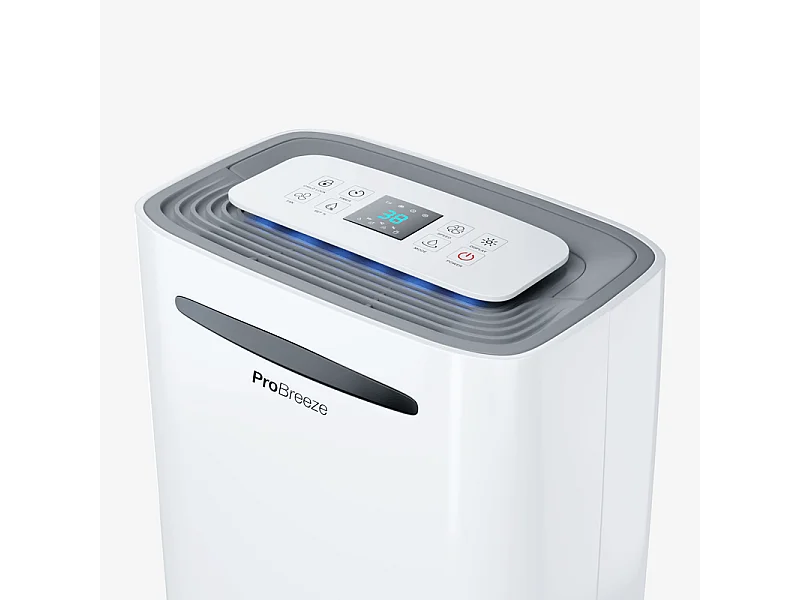 Pro Breeze Deshumidificador portátil 20L para habitaciones de hasta 30 m², con 4 modos, drenaje continuo