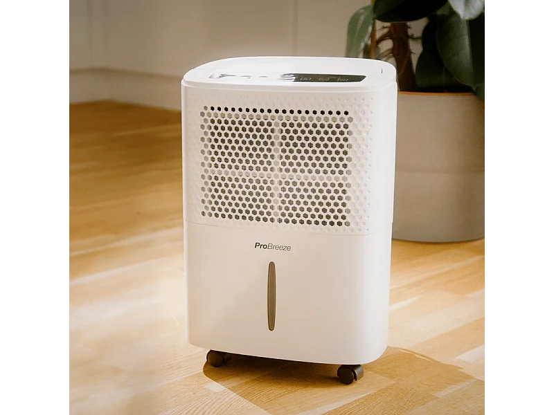 Pro Breeze Deshumidificador 12L/día con 3 modos de deshumidificación para habitaciones de hasta 20 m²