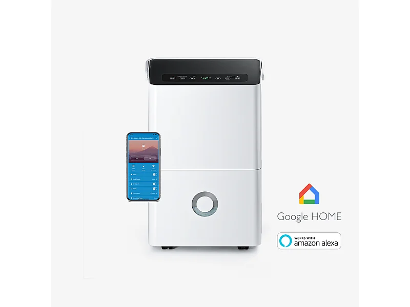 Pro Breeze Verbonden ontvochtiger 30L/dag met app, Wi-Fi, 4L reservoir en 24-uurs timer