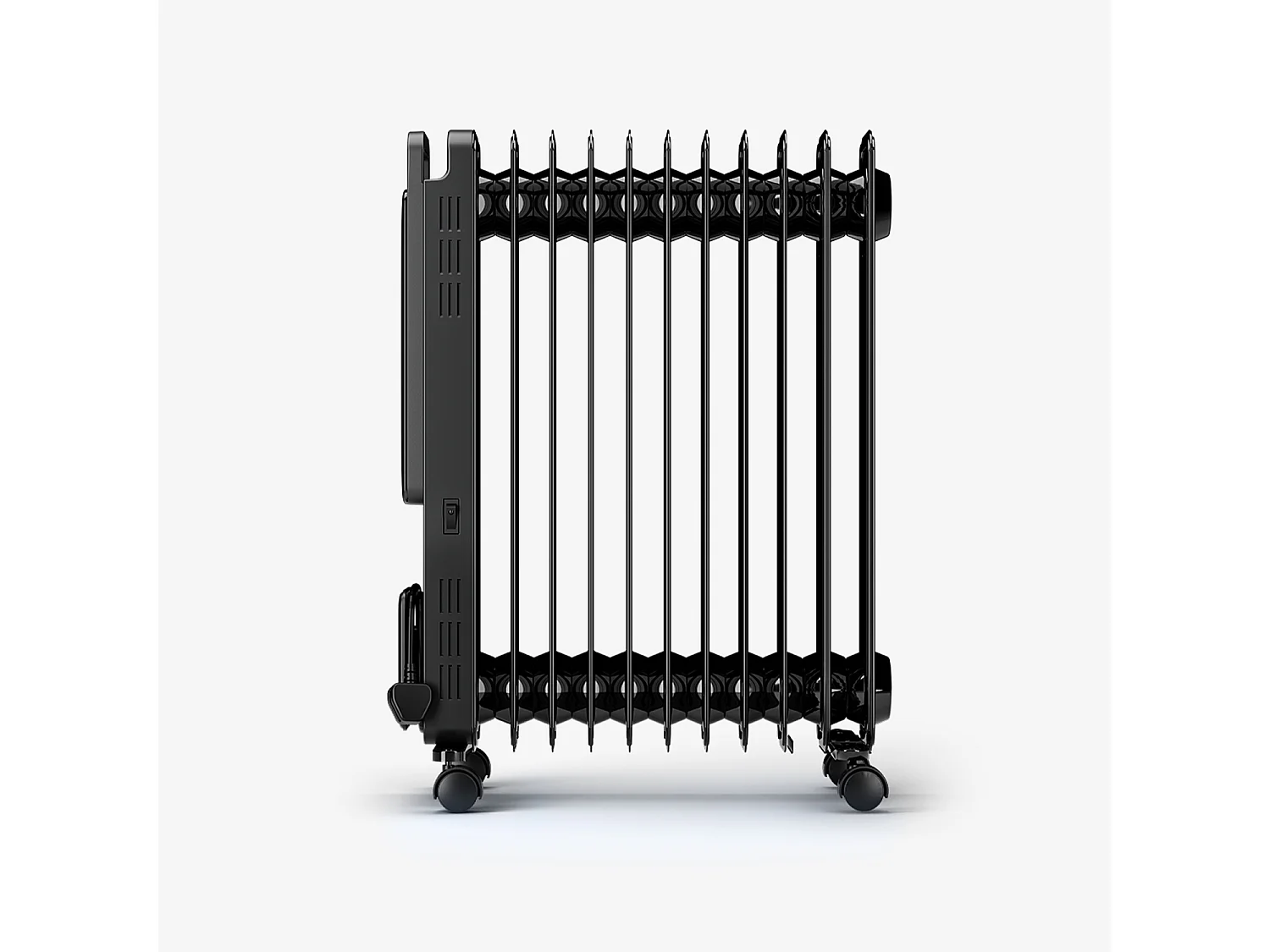 Pro Breeze Radiateur de chauffage écologique omniwarm 2500 w à 11 ailettes rempli d'huile avec affichage numérique et contrôle intelligent par application - noir
