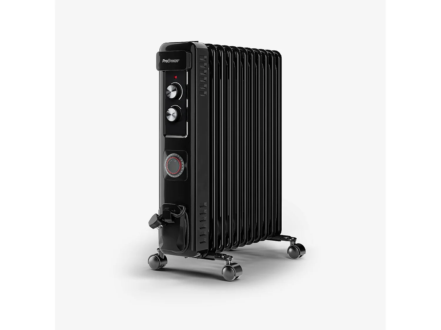 Pro Breeze Kompakter Öl-Radiator 2 500 W mit 11 Lamellen und Thermostatsteuerung