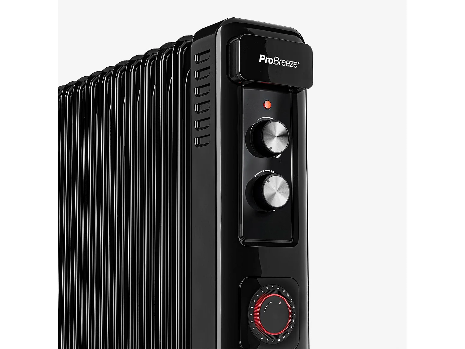 Pro Breeze Kompakter Öl-Radiator 2 500 W mit 11 Lamellen und Thermostatsteuerung