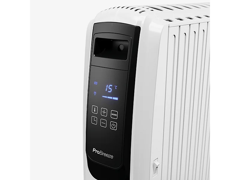 Pro Breeze Digitale olieradiator 2500W, elektrische verwarming met 10 elementen